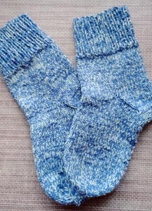 Шкарпетки теплі в'язані1 фото