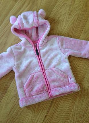 Фирменная теплая кофта на молние для самих маленьких