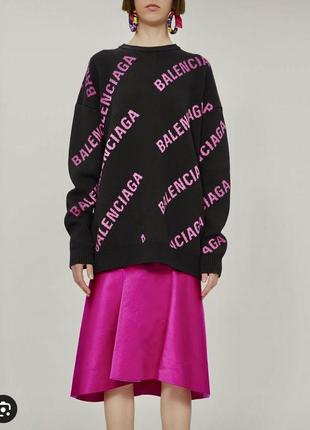 Крутой удлиненный свитер туника balenciaga