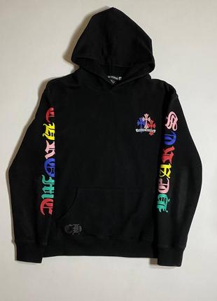Худи chrome hearts multicolour black hoodie