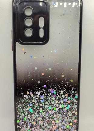 Glitter глянцевий прозорий чохол, бампер для xiaomi 11t / 11t pro5 фото