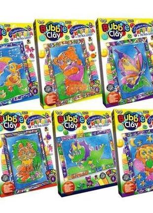 Набір творчості danko toys bubble clay вітражна картина bbc-02-01u-02u-06u