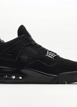 Чоловічі кросівки jordan retro 4 black