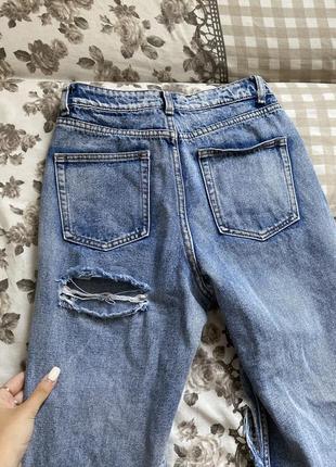 Нові джинси скінні на високій талії рвані з дірками висока посадка boohoo оригінал7 фото