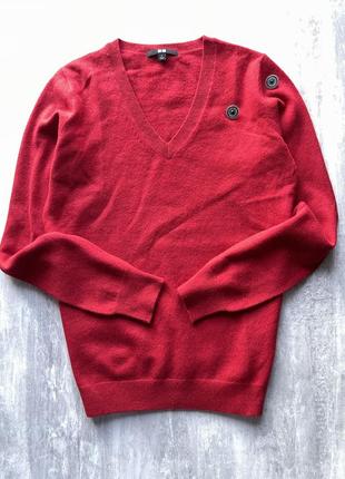 Красный, кашемировый свитер