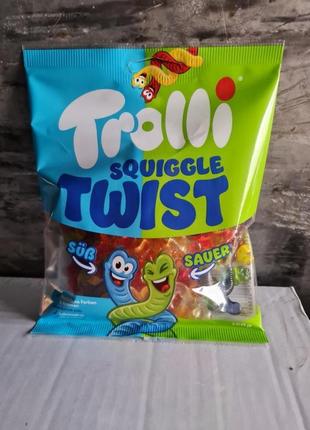Trolli цукерки желейні черваки  squiggle twist - 150 g1 фото