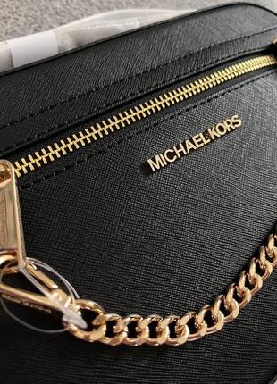 Оригінальна сумка michael kors jet set crossbody large logo crossbody bag2 фото