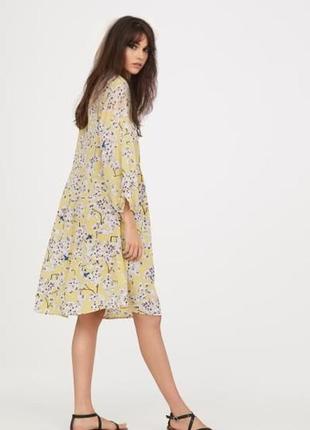 Красивое женственное брендовое платье в цветочек h&m6 фото