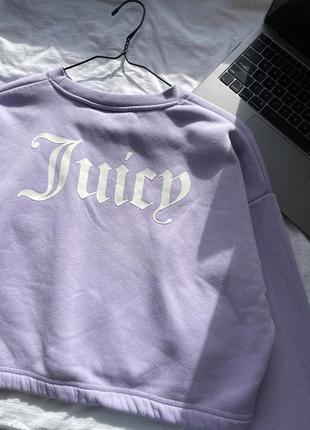 Лиловый свитшот juicy couture5 фото