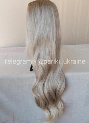 Длинный парик блонд, без чешуйки, новая, термостойкая, парик2 фото