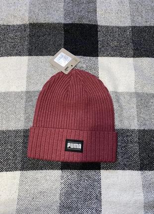 Зимова шапка puma classic cuff ribbed beanie dusty orchid нова оригінал із сша6 фото