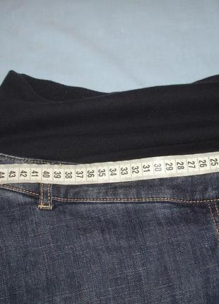 Жіночі шорти для вагітних з гумкою розмір 46-48 / 12-14 джинсові стрейч бриджі капрі3 фото