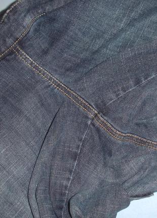 Жіночі шорти для вагітних з гумкою розмір 46-48 / 12-14 джинсові стрейч бриджі капрі6 фото