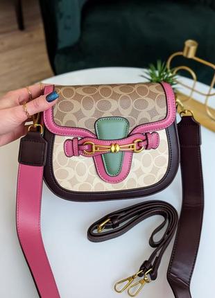 Сумка coach кросс боди моногам