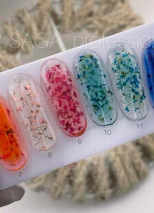 Гель с сухоцветами saga flower gel № 11, 5 мл2 фото