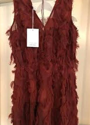 Платье сарафан с перьями 🧁& other stories3 фото