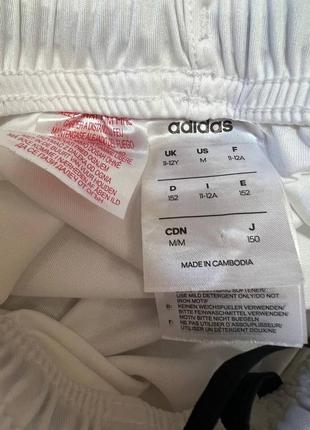 Шорти adidas 11-12 років 152см білі дитячі спортивні футбольні3 фото