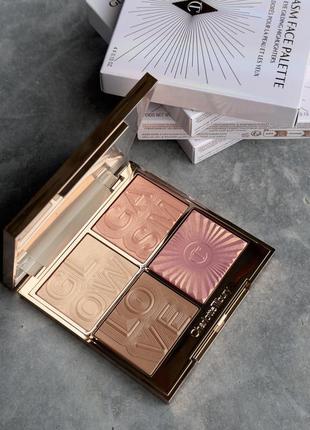 Палетка для обличчя charlotte tilbury glowgasm face palette оригінал