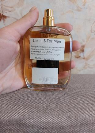 Тестер туалетная вода для мужчин lazell $ for men 100 мл