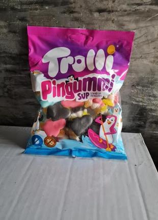 Trolli цукерки желейні пінгвіни  pingummi sup - 150 g1 фото