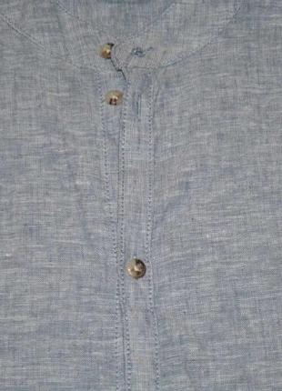 Рубашка льняная мужская размер 56-58 watsons нитевичка3 фото