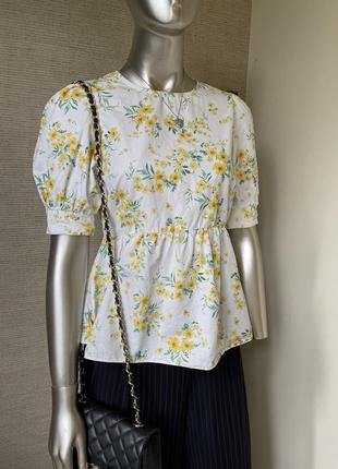 Новая весенная блуза в цветочный принт3 фото
