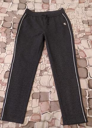 Брюки брюки серые меланж