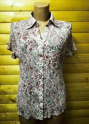 272. изящная легкая блузка в цветочный принт британского бренда marks &amp; spencer