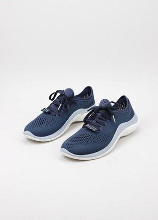 Крокс кроссовки лайтрайл 360 синие crocs literide 360 pacer navy / blue grey3 фото