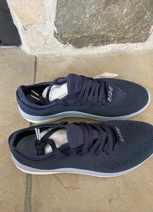 Крокс кроссовки лайтрайл 360 синие crocs literide 360 pacer navy / blue grey10 фото