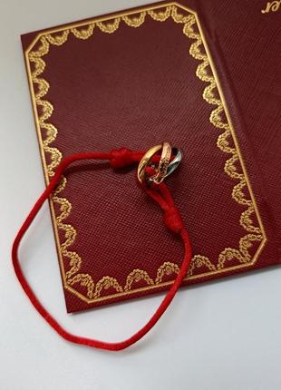Красная нить в стиле картье тринити3 фото