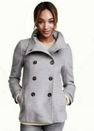 🌿 меланжеве напівпальто від h&m