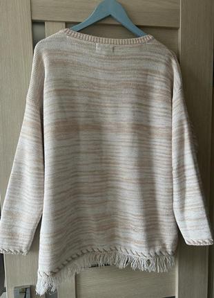 Женский свитер с бахромой, р l-xl от m&s2 фото