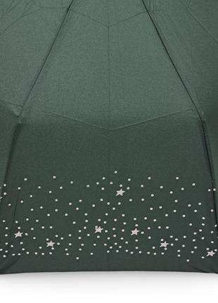 Зонт женский toprain полуавтомат серебряный узор #105174 фото