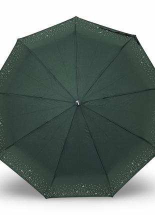 Зонт женский toprain полуавтомат серебряный узор #105173 фото