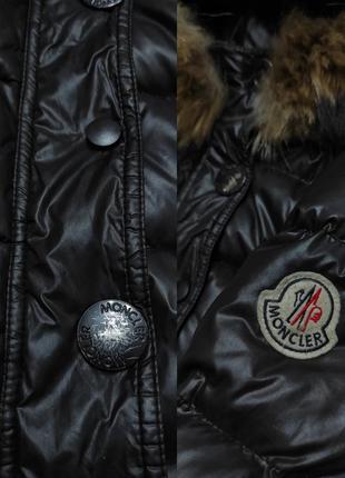 Зимний пуховик moncler, дутая пуховая куртка moncler на 6-8 лет9 фото