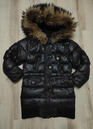 Зимний пуховик moncler, дутая пуховая куртка moncler на 6-8 лет