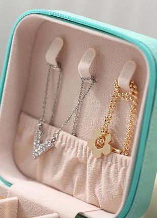 Шкатулка casegrace sp-01212 turquoise 10*10*5 см для украшений и ювелирных изделий...