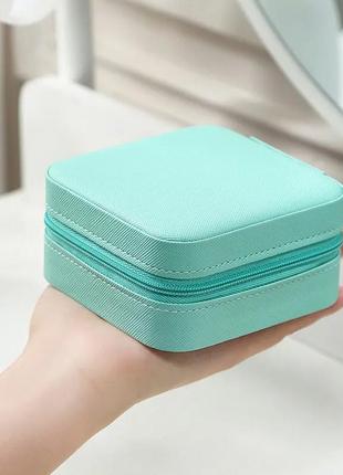 Шкатулка casegrace sp-01212 turquoise 10*10*5 см для украшений и ювелирных изделий...
