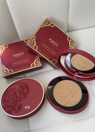 Пудра kiko матуюча a holiday fable hydra infusion matte powder 03 04 05