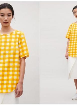 Рубашка футболка в клетку cos