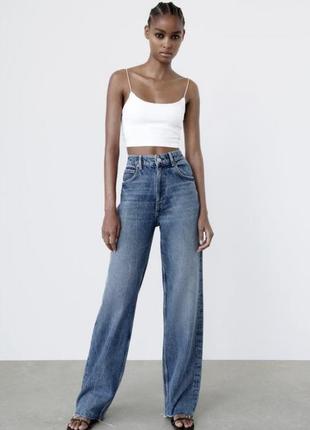 Джинси wide leg zara