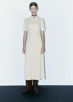 🔥🔥🔥 zara -60% сукня легенька вязка тонка, s