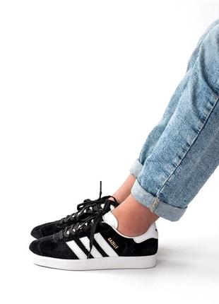 Adidas gazelle black 🆕 женские кроссовки адидас 🆕 черные1 фото