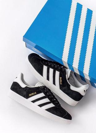 Adidas gazelle black 🆕 женские кроссовки адидас 🆕 черные4 фото