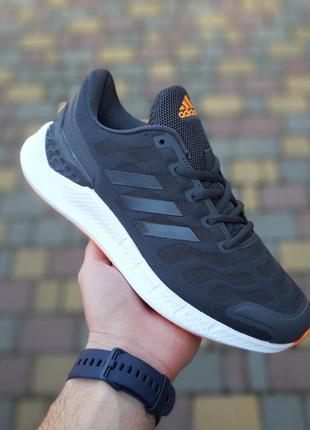 Кроссовки adidas ventania серые с оранжевым3 фото