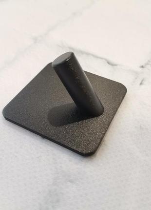 Самоклеящийся крючок из нержавеющей стали, квадратный, черный3 фото