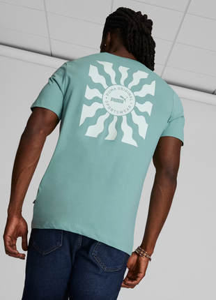 Мужская футболка puma sun ray circle men's tee новая оригинал из сша