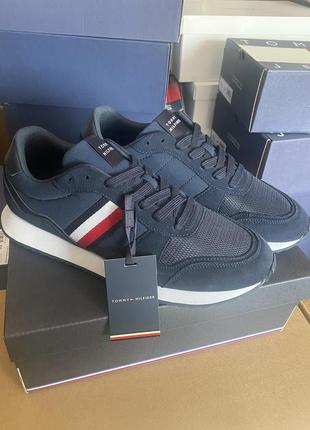 Tommy hilfiger снікерcи runner evo mix ess fm0fm04886 cиній2 фото