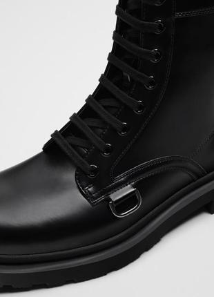 Zara laced boots ботинки оригинал8 фото